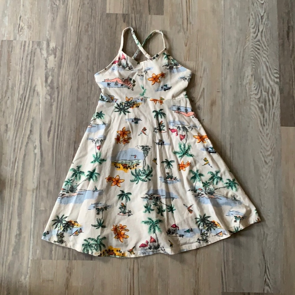 Tropical print sundress